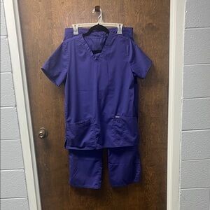 Cherokee Women's Purple Scrub Set size medium